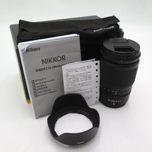 1 jpy ~ Nikon Nikon NIKKOR Z 24-200mm f4-6.3 VR zoom lens box attaching operation not yet verification present condition goods y293-2707327[Y commodity ]