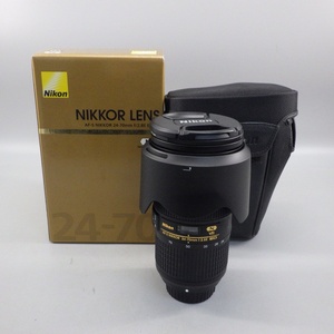 1 jpy ~ Nikon Nikon AF-S NIKKOR 24-70mm f/2.8E ED VR * operation not yet verification present condition goods box attaching lens 154-2705465[O commodity ]