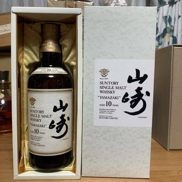 サントリーウイスキー　山崎10年　箱付き　未開封　SUNTORY WHISKY 