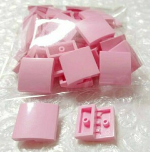 40個　2×2　ピンク　カーブスロープ　LEGO　レゴ　未組み立て　未使用　パーツ　部品