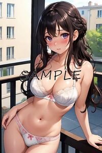 A4 ポスター アニメ　かわいい セクシー 美小女 美人 美女 アート イラスト 同人 AI 高画質s-00306-4148687327