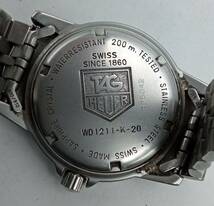 EE12♪＜QZ/不動＞腕時計 TAG HEUER professional 200M タグホイヤー プロフェッショナル WD1211-K-20 クォーツ デイト 現状品♪_画像8