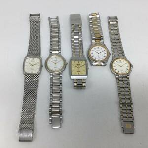 MM67♪＜QZ/不動＞クォーツ 腕時計 5点セット / SEIKO セイコー DOLCE Chronos CADET / CITIZEN シチズン EXCEED / 現状品 ジャンク品 ♪