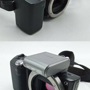 EE104◇＜通電/動作/精度未確認＞デジタルカメラ ジャンク SONY ソニー a NEX-5A レンズ E16mm F2.8 / E 18-55mm F3.5-5.6 現状品◇ の画像4