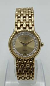 EE136◇＜QZ/不動＞腕時計 RAYMOND WEIL レイモンドウェイル GENEVE Fidelio 18K GOLD ELECTROPLATED 4702 クォーツ デイト 2針 現状品◇