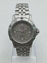 EE12♪＜QZ/不動＞腕時計 TAG HEUER professional 200M タグホイヤー プロフェッショナル WD1211-K-20 クォーツ デイト 現状品♪_画像1