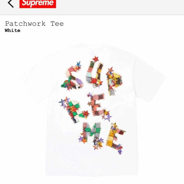 supreme patchwork tee 白　M Tシャツ　 シュプリーム