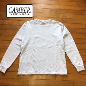 ☆【 CAMBER 】★Made in USA ヘビーコットン無地ロング Tシャツ★サイズ L