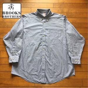 ☆【 Brooks Brothers 】★ビッグサイズ マイクロ千鳥格子 BDシャツ★サイズ 18