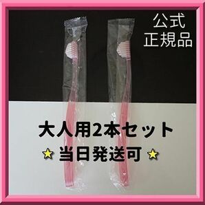 大人気完売品★奇跡の歯ブラシ 大人用 2本セット ピンク ヒカル 令和の虎 中居正広 通販の虎 奇跡のハブラシ 奇跡のはぶらし