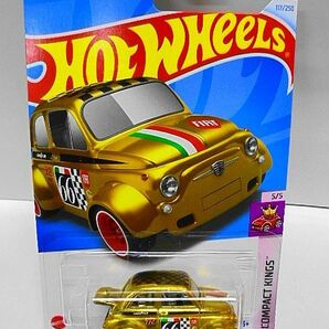 Hotwheels スーパートレジャーハント 60s フィアット 500D モディフィカド ミニカー ホットウィール ゴールドの画像1
