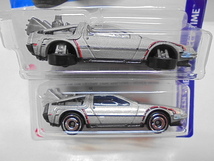 Hotwheels バックトゥザフューチャー ホットウィール ミニカー 2種セット BTTF 映画 デロリアン ホバーモード_画像2