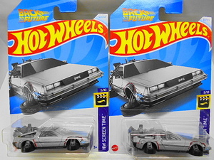 Hotwheels バックトゥザフューチャー ホバーモード ホットウィール ミニカー 2台セット BTTF 映画 デロリアン