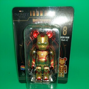 BE＠RBRICK-ベアブリック- 8.アイアンマン マーク42 「Happyくじ BE＠RBRICK MARVEL Infinity SAGA 『IRON MAN』」