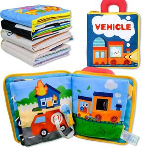 vehicle Richgv baby fabric picture book baby cloth toy ........ cloth ... traffic machine life common sense [0 months ~][ intellectual training 