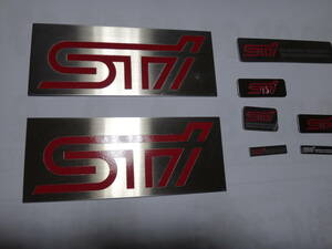 ＳＴＩ　ロゴ　ステンレスプレートまとめて　自作品　スバル