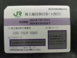 【送料無料】 JR東日本株主優待割引券(4割引)