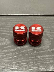 ☆ 期間限定！ 新品 送料無料 エアーバルブキャップ 赤色 ２個セット ZX-10R ZX-6R ZX-4R ZX-25R 250 400 NINJA 650 Kawasaki 1