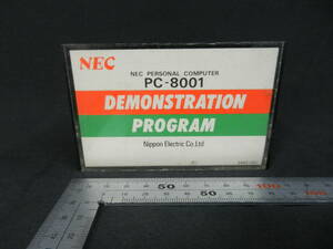 NEC PC-8001 デモンストレーション プログラム カセットテープ 中古 動作未確認 日本電気 DEMONSTRATION PROGRAM