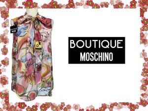 新品/華麗なプリント★BOUTIQUE MOSCHINO★シルク・トップ４２