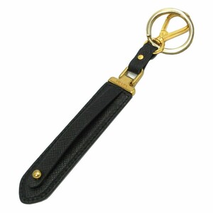  Prada key holder PRADAsafia-no leather na ska n× key ring attaching 1PP066 EXP F0002 SAFFIANO / NERO outlet lady's 