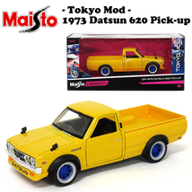 1:24 TOKYO MOD 1973 Datsun 620 Pick up Yellow ミニカー【Maisto】_画像1
