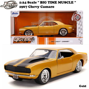 JADATOYS 1/24 BTM 1967 Chevy Camaro Gold ミニカー