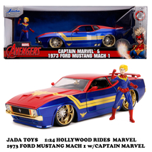 1:24 CAPTAIN MARVEL & 1973 FORD MUSTANG MACH 1 【キャプテンマーベル ミニカー】_画像1