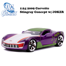 1:24 DC COMICS 2009 CORVETTE STINGRAY CONCEPT w/JOKER ミニカー_画像5