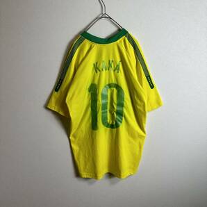 カカ　ブラジル代表　ユニフォーム　ゲームシャツ　南米　サッカー　Mサイズ　イエロー　グリーン　黄色　緑　半袖 