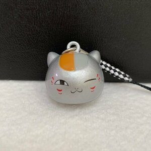 nyanko. raw bell netsuke silver color [ Natsume's Book of Friends ]* size approximately 2cm(wv