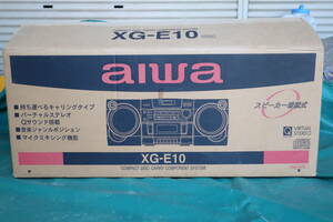 【未使用】aiwa XG-E10 バブルcdカセットラジカセ 箱付き