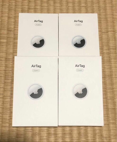 Apple AirTag Air Tag エアタグ エアータグ 4pack 新品 未開封品 4個セット　当日発送