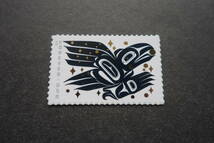 外国切手：アメリカ切手 「先住民の民話」 （アメリカ先住民の多くの民話に登場する鳥〈ワタリガラス〉）1種完 未使用_画像1