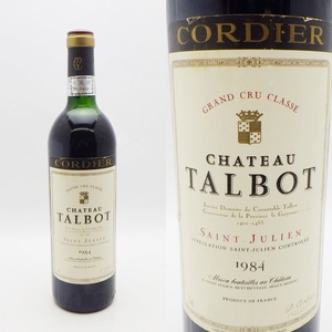 A24-1055　CHATEAU　TALBOT　シャトータルボ　1984　グランクリュ　クラッセ　サンジュリアン　赤ワイン　750ml　従価　
