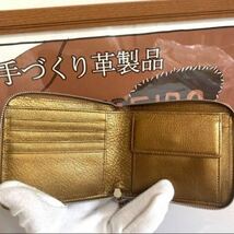 本革 折り財布 牛革 手編み メンズ　レディース大容量 便利 お洒落 折り財布_画像3