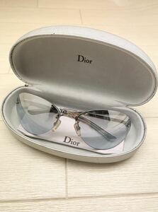 ★サングラス★ Christian Dior クリスチャンディオール オーストリア製 中古 現状品 グラデーションレンズ ブルー系 クロス・ケース付き