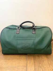 * Boston bag * LACOSTE Lacoste used present condition goods high capacity green green traveling bag bag back travel back unisex 