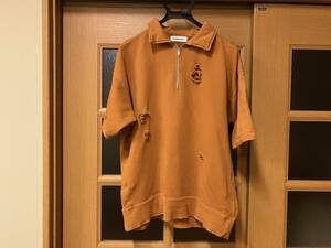 monkey time　UNITED ARROWS　半袖スウェット　ユーズド加工　着用数回　ヴィンテージ加工　アローズ　モンキータイム