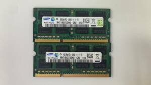 Samsung PC3-12800S 4GB×2枚(計8GB)