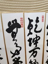 真作保証 春見文勝 短冊7点セット 妙心寺管長 直筆 肉筆 古筆 古文書 古書 茶道具_画像5