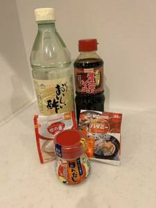  pure. .... vinegar oyster sauce .. soup Ajinomoto high mi-5 point set new goods unopened free shipping anonymity delivery 