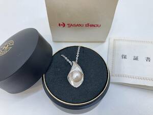 TASAKI タサキ 田崎真珠 本真珠 アコヤ真珠 パール 約6.2mm 総重量約4.2g ネックレス アクセサリー シルバー SILVER 箱付き 保証書付き