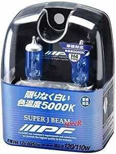 ヘッドライト フォグランプ ハロゲン 車用 H4 5000K 白色 12V用 2本入 車検対応 スーパーJビーム SpecR J51