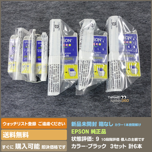 即決 送料無料 EPSON IC5CL06・IC1BK05 3セット合計6本　PM-3700C、PM-890Cに