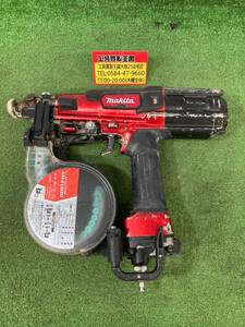 【中古品】★makita(マキタ) 41㎜高圧エアビス打ち機 赤 AR411HR ITYM4LZ0J9C8