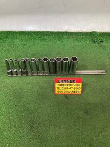 【中古品】MAC TOOLS(マックツールズ) 3/8"9.5sq ディープソケット12個セット XD6 IT8UR3I3C5ME