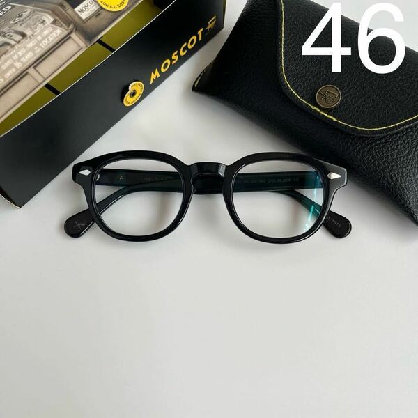 MOSCOT モスコット LEMTOSH レムトッシュ BLACK ブラック 黒 46□24-145 伊達メガネ サングラス