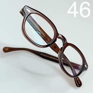 【未使用】MOSCOT モスコット LEMTOSH レムトッシュ brown ブラウン 46□24-145 伊達メガネ サングラス