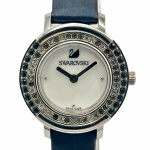 SWAROVSKI Swarovski Playful Mini watch navy shell face operation goods silver W0511EFW7Q